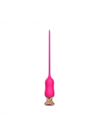 Розовый тонкий стимулятор Nipple Vibrator - 23 см. - I-MOON - купить с доставкой в Магнитогорске
