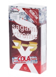 Ароматизированные презервативы Sagami Xtreme COLA - 10 шт. - Sagami - купить с доставкой в Магнитогорске