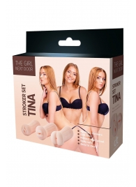 Набор из 3 мастурбаторов The Girl Next Door Tina - Dream Toys - в Магнитогорске купить с доставкой