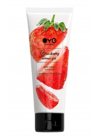 Лубрикант на водной основе OYO Aroma Gel Strawberry с ароматом клубники - 75 мл. - OYO - купить с доставкой в Магнитогорске
