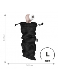 Черный мешочек для хранения игрушек Treasure Bag L - Satisfyer - купить с доставкой в Магнитогорске