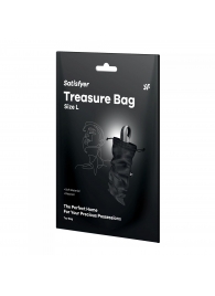 Черный мешочек для хранения игрушек Treasure Bag L - Satisfyer - купить с доставкой в Магнитогорске