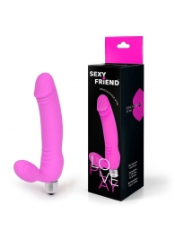 Розовый безремневой страпон Sexy Friend - 1137 - купить с доставкой в Магнитогорске