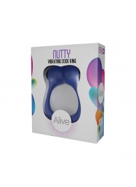 Синее эрекционное виброкольцо Nutty - Adrien Lastic - в Магнитогорске купить с доставкой