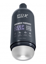 Мастурбатор в бутылке Shower Therapy Deep Cream - Pipedream - в Магнитогорске купить с доставкой