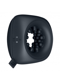 Черный мужской вибромассажер Ring Stroker - Satisfyer - в Магнитогорске купить с доставкой