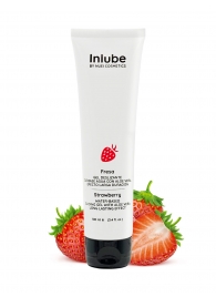 Лубрикант на водной основе Nuei Inlube с алоэ вера и ароматом клубники - 100 мл. - Nuei cosmetics - купить с доставкой в Магнитогорске