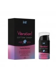 Жидкий вибратор Vibration Cotton Candy с ароматом сахарной ваты - 15 мл. - INTT - купить с доставкой в Магнитогорске