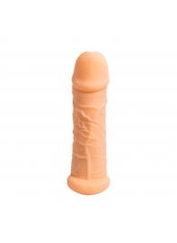 Телесный фаллоудлинитель Extra Size Bubbles - 15,5 см. - Lola Games - в Магнитогорске купить с доставкой