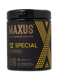 Презервативы с точками и рёбрами MAXUS Special - 12 шт. - Maxus - купить с доставкой в Магнитогорске