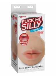 Телесный мастурбатор-ротик Deep Throat Cocksucker - Pipedream - в Магнитогорске купить с доставкой