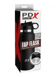 Черный мастурбатор в виде бутылки Fap Flask - Pipedream - в Магнитогорске купить с доставкой