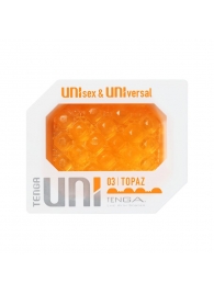 Оранжевый мастурбатор-стимулятор Tenga Uni Topaz - Tenga - в Магнитогорске купить с доставкой