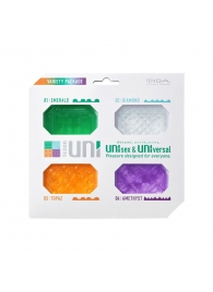 Набор из 4 мастурбаторов-стимуляторов Tenga Uni Variety Pack - Tenga - в Магнитогорске купить с доставкой