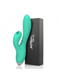 Зеленый вибратор-кролик Jade Rabbit Vibrator - 21,8 см. - Tracy s Dog