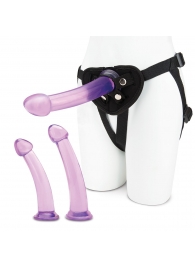 Тренировочный набор с тремя насадками Pegging Training Set - Lux Fetish - купить с доставкой в Магнитогорске