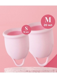 Набор из 2 розовых менструальных чаш Aura - HOT planet - купить с доставкой в Магнитогорске