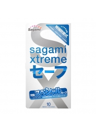Презервативы Sagami Xtreme Ultrasafe с двойным количеством смазки - 10 шт. - Sagami - купить с доставкой в Магнитогорске