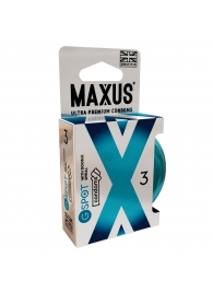 Презервативы Maxus G spot с двойной спиралью - 3 шт. - Maxus - купить с доставкой в Магнитогорске
