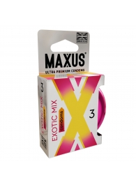 Ароматизированные презервативы Maxus Exotic Mix - 3 шт. - Maxus - купить с доставкой в Магнитогорске