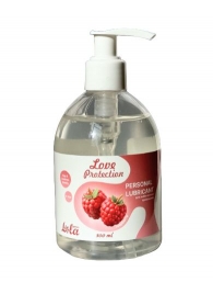Лубрикант на водной основе Love Protection Raspberry с ароматом малины - 300 мл. - Lola Games - купить с доставкой в Магнитогорске