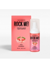 Жидкий вибратор Nuei Rock Me! с ароматом клубники - 20 мл. - Nuei cosmetics - купить с доставкой в Магнитогорске