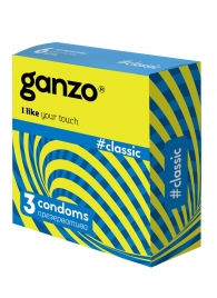 Классические презервативы с обильной смазкой Ganzo Classic - 3 шт. - Ganzo - купить с доставкой в Магнитогорске
