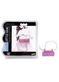 Эрекционное кольцо с вибратором LITTLE LILAC - Dream Toys - в Магнитогорске купить с доставкой