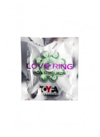 Зеленое эрекционное кольцо-цветок - Toyfa Basic - в Магнитогорске купить с доставкой