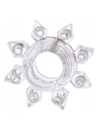 Прозрачное гелевое эрекционное кольцо-звезда - Toyfa Basic - в Магнитогорске купить с доставкой