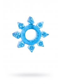 Голубая гелевая насадка-звезда - Toyfa Basic - в Магнитогорске купить с доставкой