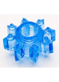 Голубая гелевая насадка-звезда - Toyfa Basic - в Магнитогорске купить с доставкой