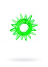 Зеленое эрекционное кольцо-солнце - Toyfa Basic - в Магнитогорске купить с доставкой