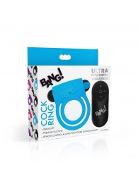 Голубое эрекционное виброкольцо 28X Remote Control Vibrating Cock Ring   Bullet - XR Brands - в Магнитогорске купить с доставкой