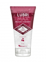 Интимный гель-смазка на водной основе Lubrimax Magic Cherry - 75 мл. - ИнтелБИО - купить с доставкой в Магнитогорске