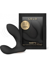 Черный вибростимулятор простаты Hugo 2 - Lelo - в Магнитогорске купить с доставкой