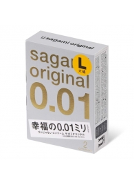 Презервативы Sagami Original 0.01 L-size увеличенного размера - 2 шт. - Sagami - купить с доставкой в Магнитогорске