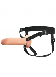 Полый страпон на ремнях 8’’ Hollow Silicone Strap-on - Pipedream - купить с доставкой в Магнитогорске
