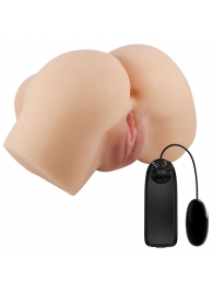 Телесный мастурбатор-полуторс Hailey с вибрацией - Baile - в Магнитогорске купить с доставкой