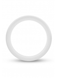 Белое люминесцентное эрекционное кольцо Silicone Glo Cock Ring - Blush Novelties - в Магнитогорске купить с доставкой