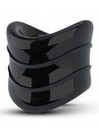 Черное эрекционное кольцо на мошонку Beef Ball Stretcher Snug X Long - Blush Novelties - в Магнитогорске купить с доставкой