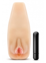 Мастурбатор-вагина с вибрацией Soft   Wet Natasha Realistic Beige Masturbator - Blush Novelties - в Магнитогорске купить с доставкой