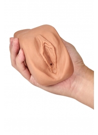 Маструбатор-вагина с вибрацией Soft   Wet Renata Realistic Tan Masturbator - Blush Novelties - в Магнитогорске купить с доставкой