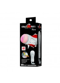 Мастурбатор-вагина Flora White с присоской и 12 режимами вибрации - Baile - в Магнитогорске купить с доставкой