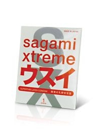 Ультратонкий презерватив Sagami Xtreme SUPERTHIN - 1 шт. - Sagami - купить с доставкой в Магнитогорске