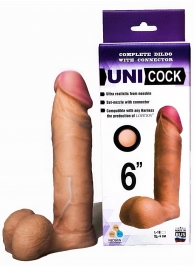 Насадка для страпона фаллической формы UNICOCK 6  - 18 см. - LOVETOY (А-Полимер) - купить с доставкой в Магнитогорске