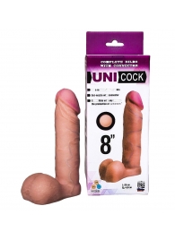 Фаллическая насадка для страпона UNICOCK 8  - 20 см. - LOVETOY (А-Полимер) - купить с доставкой в Магнитогорске