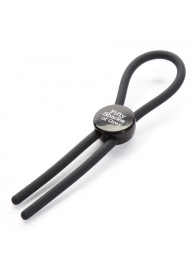 Тёмно-серое эрекционное кольцо с зажимом Again and Again Adjustable Cock Ring - Fifty Shades of Grey - в Магнитогорске купить с доставкой