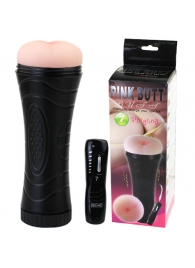 Мастурбатор-анус в колбе с 7 уровнями вибрации и выносным пультом - Baile - в Магнитогорске купить с доставкой