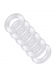 Комплект из 6 прозрачных эрекционных колец Ring Master Custom Ball Stretcher Kit - XR Brands - в Магнитогорске купить с доставкой